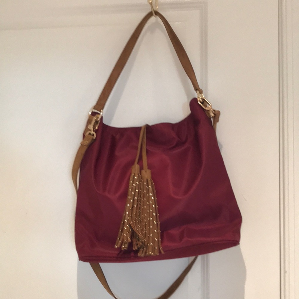 Deux Lux Burgundy Crossbody Tote